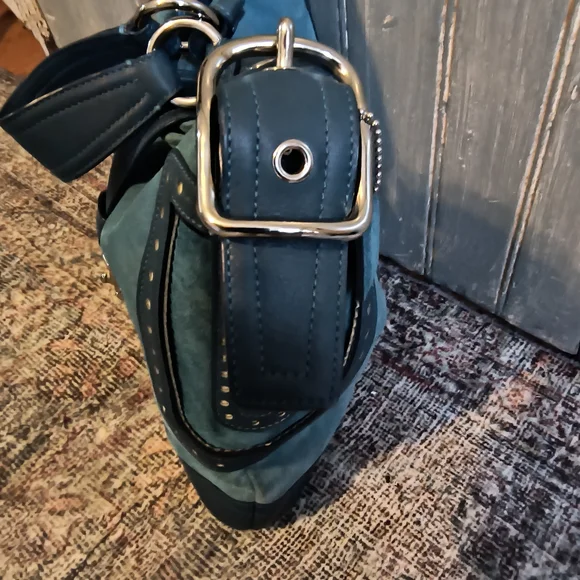 Coach Y2K Suede & Leather Hobo - Picture 9 of 10